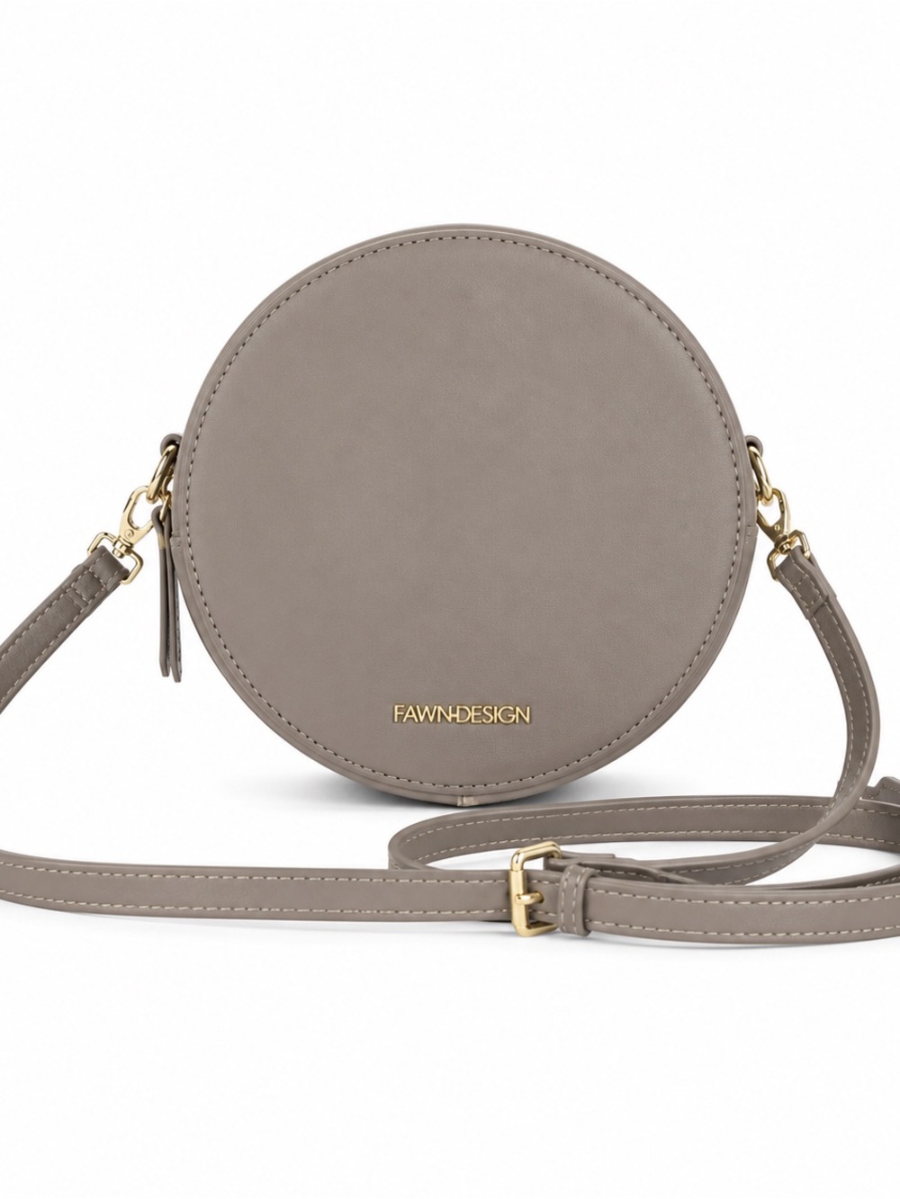 Fawn Design Circular Gray Crossbody Bag